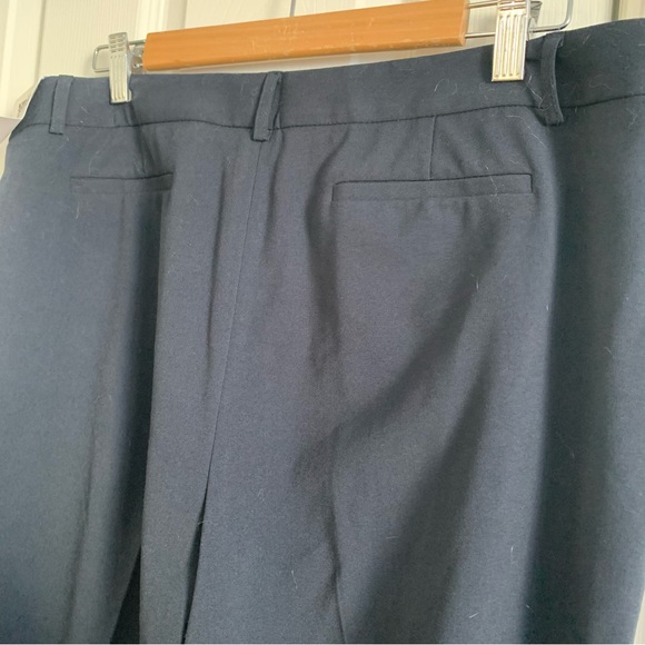 NWT Anne Klein Straight Leg Navy Blue Trousers - Picture 8 of 13